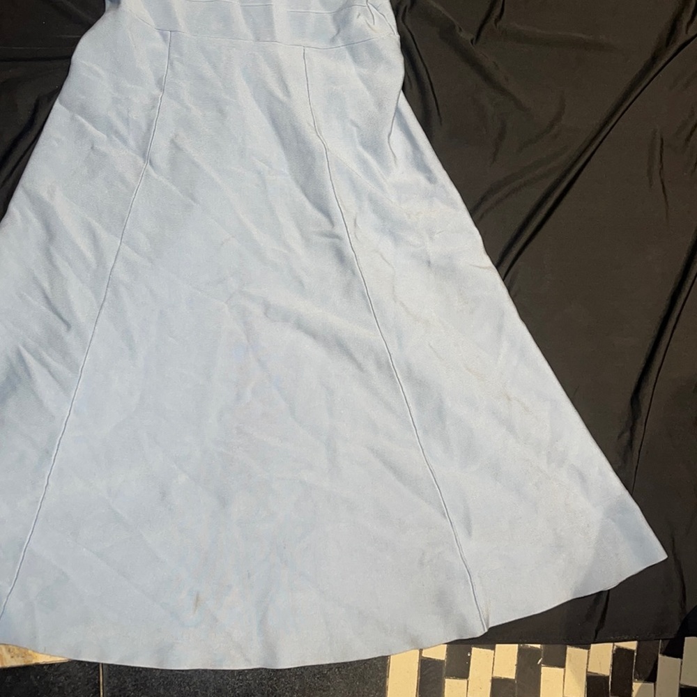 New Marciano With Love BANDAGE Long Gown Baby Blue Bodycon M - Picture 6 of 15